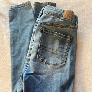 American Eagle super hi rise jegging